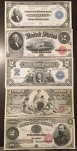 Reproduction Copy Set Dollar Bills 1891-1918 United States Currency - £11.23 GBP