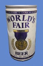 Old Vintage Worlds Fair Beer Can Metal Sign 8x12in  Mancave Garage 41 - $37.61