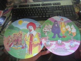 Lot of 2 Vintage 1989 McDonalds Melamine Dinnerware Plates McNugget Milk... - £7.52 GBP