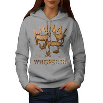 Wellcoda Animal Whisperer Farmer Womens Hoodie, Funny Casual Hooded Sweatshirt - £28.97 GBP