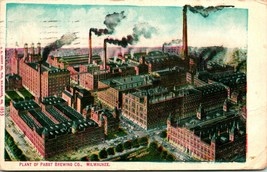 Vtg Postcard 1910 Plant of Pabst Brewing Company Milwaukee Wisconsin WI - £13.97 GBP