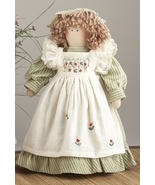 Primitive Doll  41414- Doll Green w/Basket  - £14.34 GBP