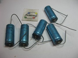 Electrolytic Capacitor 250uF 25V Axial Blue Plastic Insulation - NOS Qty 5 - $9.49