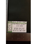 ALICE COOPER - VINTAGE OCT 22, 2003 WESTBURY MUSIC FAIR, NY CONCERT TICK... - $10.00