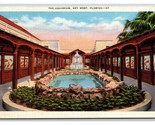 Open Aquarium Key West Florida FL UNP Linen Postcard N24 - £2.34 GBP