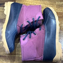 Sperry Topsider Boots Port Girls Size 4 Kids Youth Rain Snow Duck Boots - $14.01