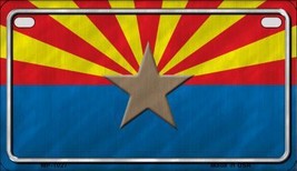 Arizona State Flag Metal Novelty Motorcycle License Plate - £14.90 GBP