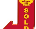 Shell Motor Oil Arrow Laser Cut Metal Advertising Sign - $69.25