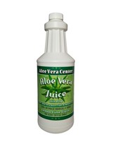 Aloe Vera Juice 1 Quart 32 Oz Whole Leaf &amp; Inner Fillet With Pulp Lemon Lime - £8.04 GBP