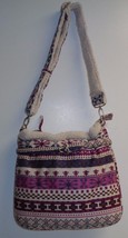 Steve Madden DONNY JDONNY Purple Cotton Shoulder Bag Purse New Womens Handbag - £62.71 GBP