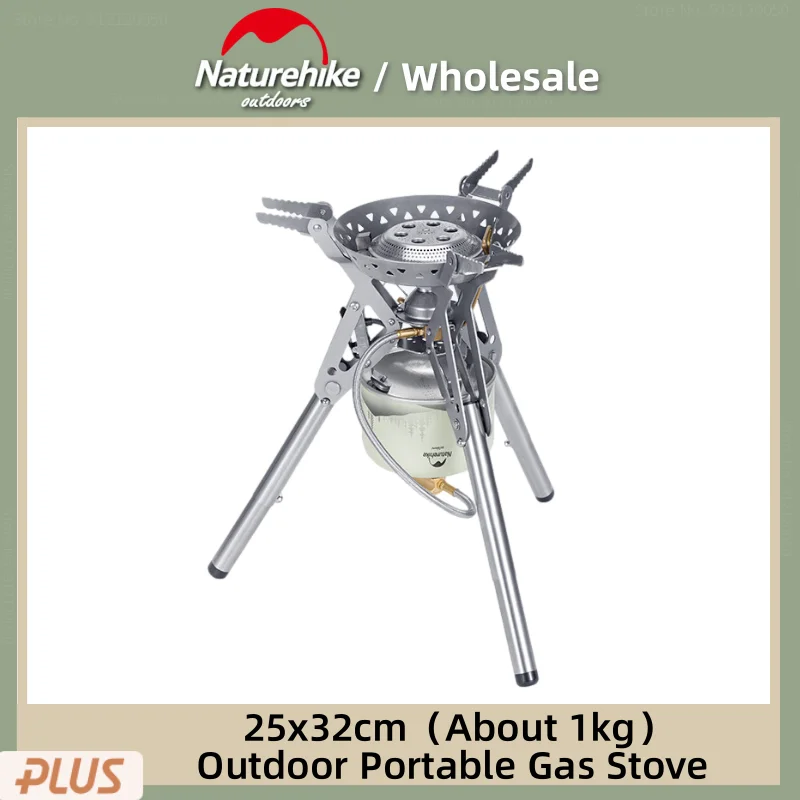 Naturehike Outdoor 3300W High Power Gas Stove Portable Picnic Cooking Tools - £177.73 GBP