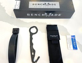 NEW BENCHMADE RESCUE HOOK SAFETY CUTTER W/ 02 WRENCH BLACK CLASS 8 BLKWMED - $48.59