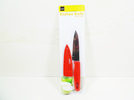 Kitchen Knife with Sheath Cutting Knives Fruit Meat Fish Bait Prep Camping Slice - £6.14 GBP