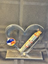 Laser Cut Heart Wedding Glass Sculpture by Gary Rosenthall - $30.00