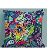 Handcrafted ~ Bohemian Design ~ Multicolored ~ 18" Square ~ Pillow Cover... - $556.39 MXN Handcrafted ~ Bohemian Design ~ Multicolored ~ 18" Square ~ Pillow Cover... - $556.39 MXN
