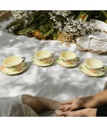 4 Vtg MCM Franciscan Desert Rose Tea Cup and Saucer Sets USA Cottage Core - $33.02 CAD