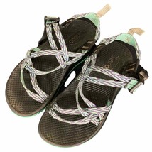 Chaco ZX2 Kids&#39; Black/Blue Sandals Girls&#39; Size 2 Classic Dual Strap Shoes Chacos - £17.48 GBP