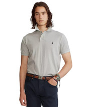 Polo Ralph Lauren Men&#39;s Classic-Fit Mesh Polo Shirt in Soft Grey-Size 2XL - £33.02 GBP