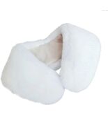 Chic White Faux Rabbit Fur Collar Wrap - Perfect Winter Accessory for Elegance
