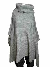 Ann Taylor Factory Womens Poncho Womens One Size Gray - PD - £14.82 GBP