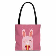 Bunny In Love With Gift Valentine&#39;s Day Fruit Dove AOP Tote Bag - £21.06 GBP+