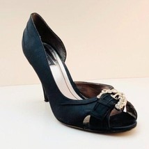 STYLE &amp; CO. Shoes Black Occasion Satin Dress D&#39;Orsay Heels Women&#39;s Size ... - £14.19 GBP