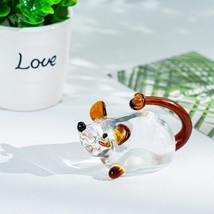 HDCRYSTALGIFTS 4&#39;&#39; Crystal Mouse Figurine Collectibles Mini 3.8 * 2.4 * 2in - $22.01