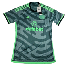 Adidas Celtic Football Club Scottish 23/24 Jersey Men&#39;s Medium Green HY3... - £50.28 GBP