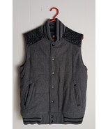 Rock &amp; Republic Men&#39;s Button Up Vest, Gray and Black, Size M (Has Wear) - $216.78 MXN