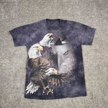 The Mountain Shirt Adult Med Black Tie Dye FIND 10 EAGLES Gardner Men Women - $16.99