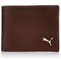 100% Brand New Authentic Puma Brown Bifold Genuine Leather Men Wallet SH-BROWN - £17.81 GBP