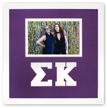 Sigma Kappa Sorority Licensed Picture Frame for 4x6 photo Purple and White - £27.85 GBP