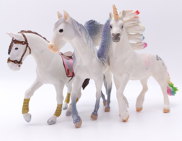 Schleich 2013 Rainbow Wings Unicorn Horse Figure Animal Lot 3 - $26.32