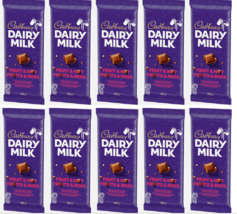(10 pack)CADBURY DAIRY MILK, Fruit &amp; Nut Chocolate Bar,Chopped Almonds, ... - $39.59