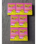 Qty 7 Pepto-Bismol Upset Stomach Reliever Antidiarrheal Chewable Tabs Ex... - $19.34