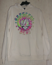 Nwt Greatful Dead Ivory W/ Rainbow Tie Dye Graphic Sweatshirt / Hoodie Size S - $37.36