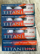 Lot Of 12 Nitro UV Titanium Distance Golf Balls - $12.34