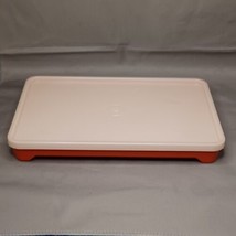 Tupperware 1292 1293 Paprika Red Hot Dog Keeper and Seal Lid - $23.36