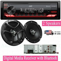 JVC KD-X270BT Digital Media Receiver w/ Bluetooth USB + 2x CS-J620 6.5&quot; ... - $219.99