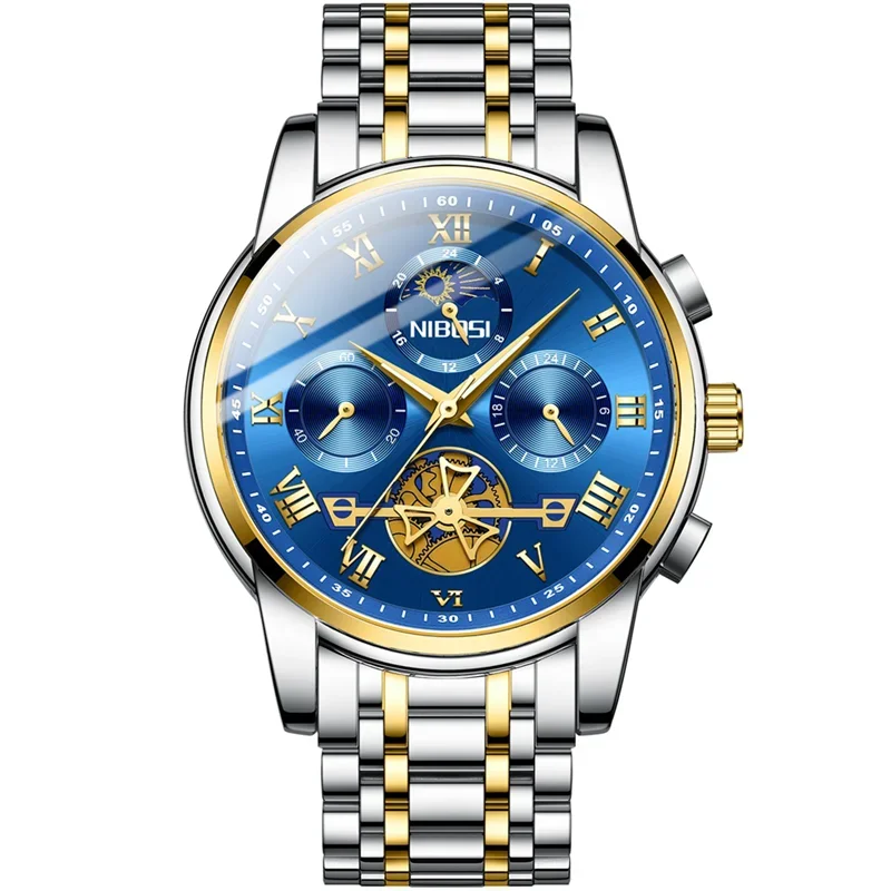 Fashion Watch For Men Luxury Original Classic Quartz Clock Analog Chrono... - £31.05 GBP