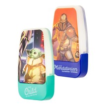 Star Wars The Mandalorian Light Sensing LED Night Light, 2 Pack, Blue/Green  - £13.93 GBP