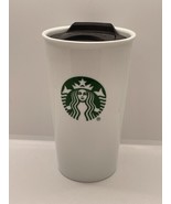 Starbucks Classic Green and White coffee traveler ceramic 10oz tumbler w... - £7.43 GBP