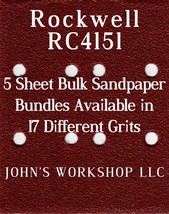 Rockwell RC4151 - 1/4 Sheet - 17 Grits - No-Slip - 5 Sandpaper Bulk Bundles - $4.99