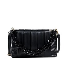 Ll square bags pleat design women crossbody bag new summer bag chain handbag pu leather thumb200