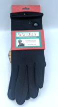 Windproof Water resistant Winter Gloves Touch Screen Button front fur lined - £6.50 GBP