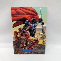 DC Versus Marvel Trading Card Steel Iron Man 1995 Fleer Skybox #62 - £7.88 GBP