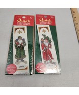 Leisure Arts Quick Christmas Keepsakes Cross Stitch Bookmarks  Santas Lo... - £11.33 GBP