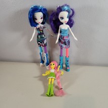 My Little Pony Equestria Doll Lot Rarity Rainbow and Shutterfly 5 in to 9 in - £18.37 GBP