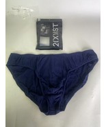 2xist Modal Luxe Hip Rib Brief Bikini Underwear Navy Blazer Blue Mens Si... - $30.00