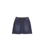 EARL JEAN Womens Ladies Stylish Dark Denim Distressed Jean Skirt Size 8 - $36.64 CAD
